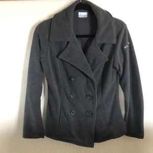 Fleece blazer double breasted Women’s small Cute casual